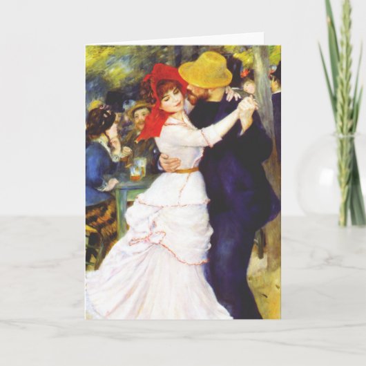 De Dans van Renoir bij Wenskaart Bougival Kaart (Voorkant)