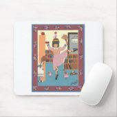 De dansende bibliotheek muismat (Met muis)