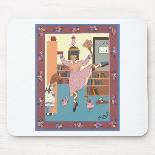 De dansende bibliotheek muismat (Voorkant)