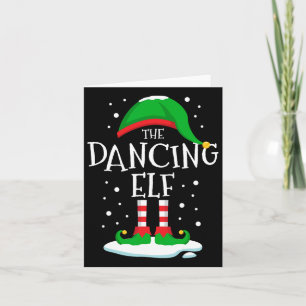 De Dansende Elf Kerst Familie Matching Xmas Dan Kaart