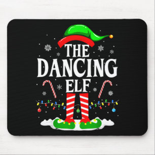 De Dansende Elf Kerst Grappige Familie Matching Gr Muismat