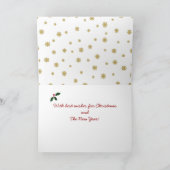 De Dansende Gouden Retrievers van Kerstmis Feestdagen Kaart (Binnen)