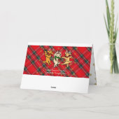 De Dansende Gouden Retrievers van Kerstmis Feestdagen Kaart (Achterkant)