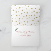 De Dansende Gouden Retrievers van Kerstmis Feestdagen Kaart (Binnen)