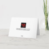 De dansende Kaart van de Chanoeka Menorah (Achterkant)