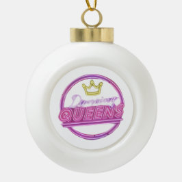 De Dansende Koninginnen Sneeuwvlok Omlijst Ornamen Keramische Bal Ornament
