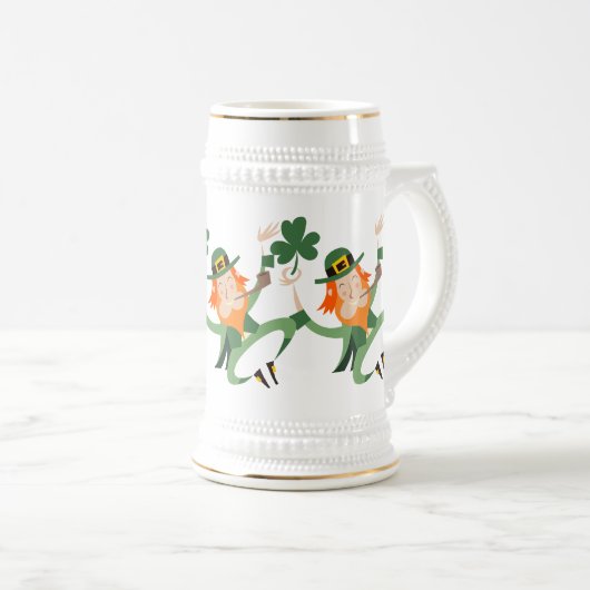 De Dansende Leprechaun Bierpul (Voorkant rechts)