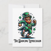 De Dansende Leprechaun Notitiekaartje (Voorkant)