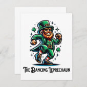 De Dansende Leprechaun Notitiekaartje (Voorkant / Achterkant)