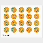 De Dansende Leprechaun Ronde Sticker (Vel)