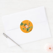 De Dansende Leprechaun Ronde Sticker (Envelop)