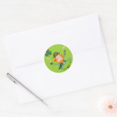 De Dansende Leprechaun Ronde Sticker (Envelop)