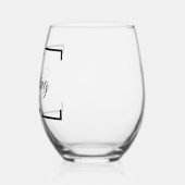 De dansende moeder moederdag grappige moeder gesch wijnglas zonder voet (Links)