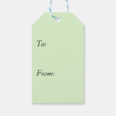 De dansende Paarse Groene Munt van de Paashaas Cadeaulabel (Achterkant)