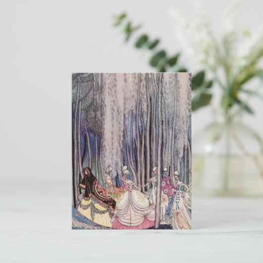 De dansende Princesses Briefkaart (Staand voorkant)