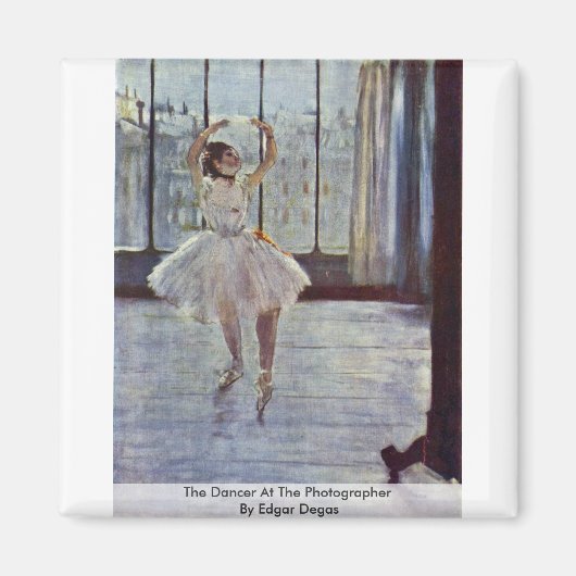 De danser bij de fotograaf door Edgar Degas Magneet (Voorkant)