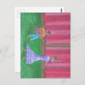 De danser briefkaart (Voorkant / Achterkant)