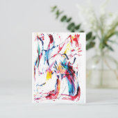 De danser briefkaart (Staand voorkant)