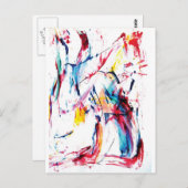 De danser briefkaart (Voorkant / Achterkant)