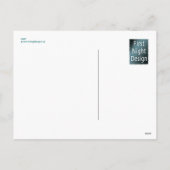 De danser en de pierrot kerst feestdagenkaart (Achterkant)