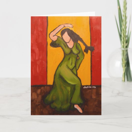 de danser kaart (Voorkant)