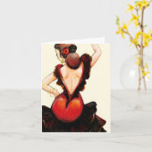 De Danser Lege Notecard van het flamenco Kaart (Gele Bloem)
