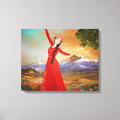 De danser stretched canvas print (Voorkant)