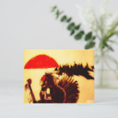 De Danser van de prairie Briefkaart (Staand voorkant)