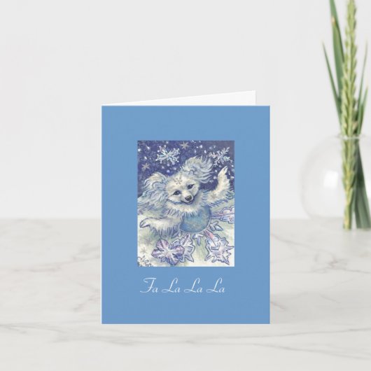 De Danser van de Sneeuwvlok van de kerstkaart Feestdagen Kaart (Voorkant)