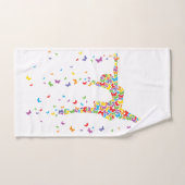 De Danser van de vlinder Bad Handdoek (Handdoek)