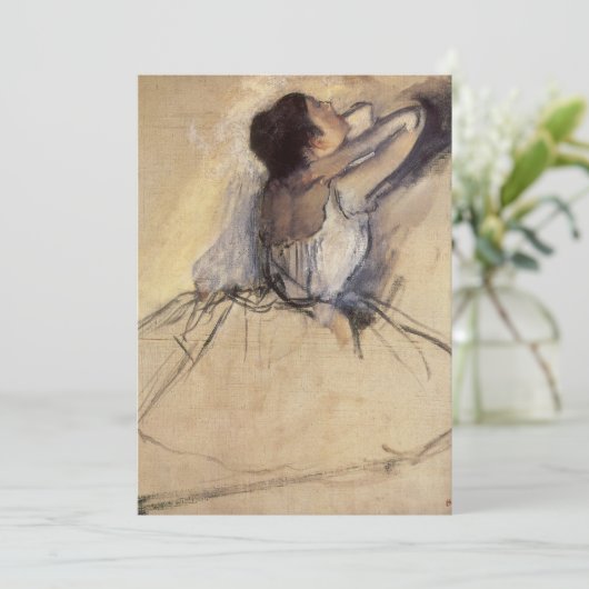 De danser van Edgar Degas,  Ballerina Art (Staand voorkant)