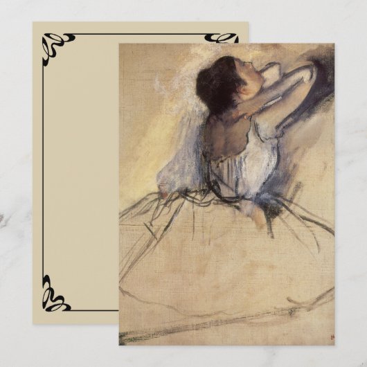 De danser van Edgar Degas, Ballerina Art (Voorkant / Achterkant)