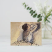 De danser van Edgar Degas,  Ballerina Art Briefkaart (Staand voorkant)