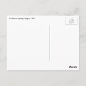 De danser van Edgar Degas,  Ballerina Art Briefkaart (Achterkant)