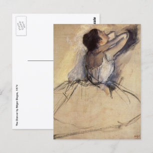 De danser van Edgar Degas,  Ballerina Art Briefkaart