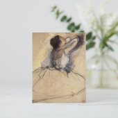 De danser van Edgar Degas,  Ballerina Art Briefkaart (Staand voorkant)