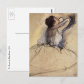 De danser van Edgar Degas,  Ballerina Art Briefkaart (Voorkant / Achterkant)