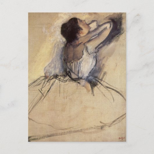 De danser van Edgar Degas,  Ballerina Art Briefkaart (Voorkant)