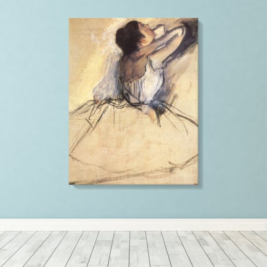 De danser van Edgar Degas,  Ballerina Art Canvas Afdruk (Insitu (Houten vloer))