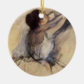 De danser van Edgar Degas,  Ballerina Art Keramisch Ornament (Voorkant)