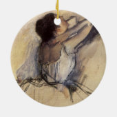 De danser van Edgar Degas,  Ballerina Art Keramisch Ornament (Achterkant)
