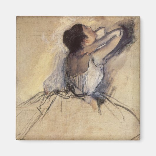 De danser van Edgar Degas,  Ballerina Art Magneet (Voorkant)