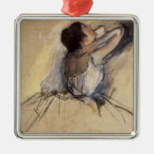 De danser van Edgar Degas,  Ballerina Art Metalen Ornament (Voorkant)