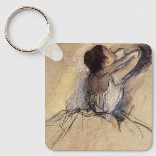 De danser van Edgar Degas,  Ballerina Art Sleutelhanger (Voorkant)