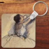 De danser van Edgar Degas,  Ballerina Art Sleutelhanger (Achterkant)