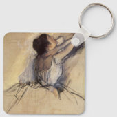 De danser van Edgar Degas,  Ballerina Art Sleutelhanger (Achterkant)