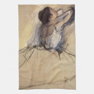 De danser van Edgar Degas,  Ballerina Art Theedoek