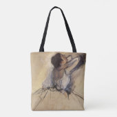 De danser van Edgar Degas,  Ballerina Art Tote Bag (Achterkant)