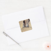 De danser van Edgar Degas,  Ballerina Art Vierkante Sticker (Envelop)