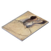 De Danser van Edgar Degas, Kunst van Oude Ballerin Notitieboek (Linkerzijde)